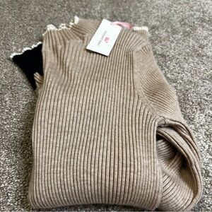 VINEYARD VINES Cashmere Mock Turtleneck Sweater Women’s‎ size Medium Rib Knit